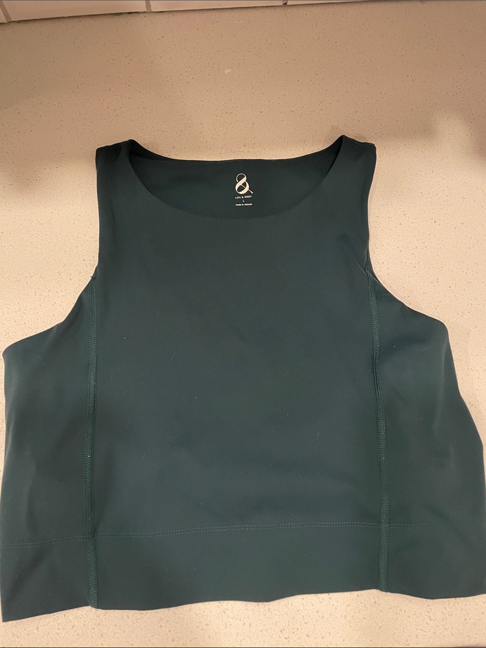 Loft Lou and grey Active Tank with built in sports bra